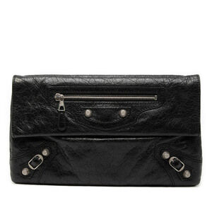 Pre-Loved Balenciaga Lambskin Motocross Giant 12 Envelope Clutch